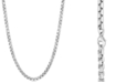 EFFY Collection EFFY&reg; Rounded Box Link 24" Chain Necklace in Sterling Silver